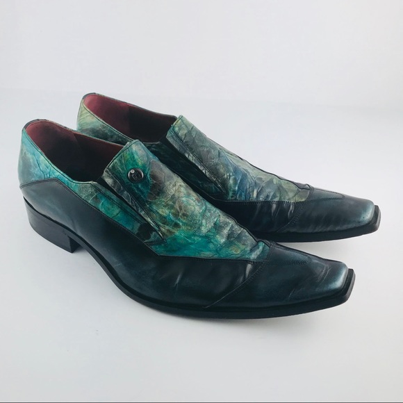 Jo Ghost Slip On Italian Pointed Toe Loafer 46 - Picture 2 of 8